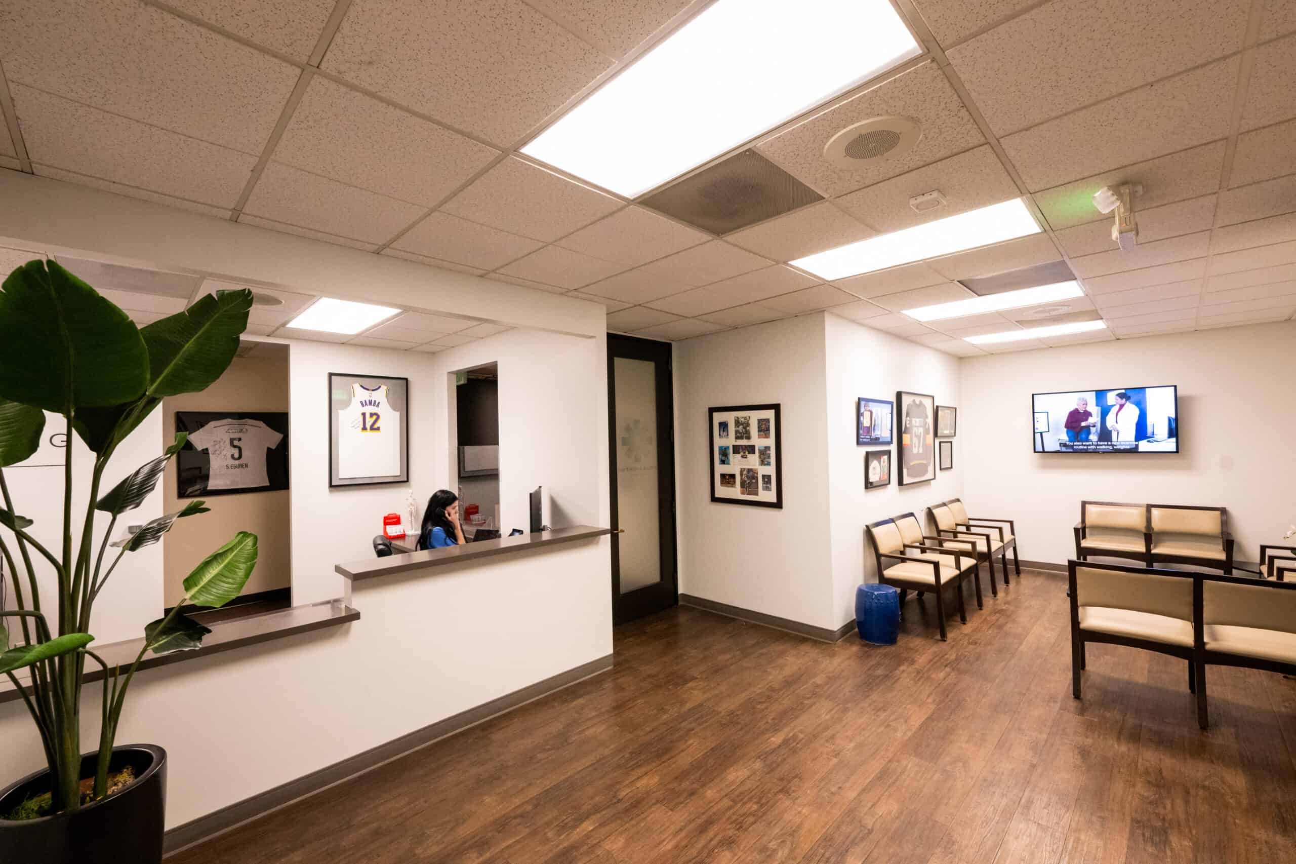 The Orthohealing Center patient waiting room